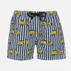 Mittellange Jeans-Badeshorts für Jungen mit Vespa-Aufdruck | VESPA-SONDEREDITION
