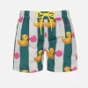 Mittellange Jeans-Badeshorts für Jungen mit Big Babol-Aufdruck | GROSSE BABOL-SONDERAUSGABE