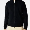Mittelschwere schwarze Bomberjacke für Herren