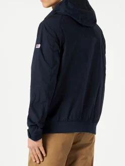 Mittelschwere Windjacke in Marineblau mit Reißverschluss