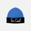 Mütze aus Kaschmirmischung mit Too Cool-Stickerei