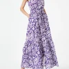 Neckholder-Kleid für Damen mit Paisley-Print