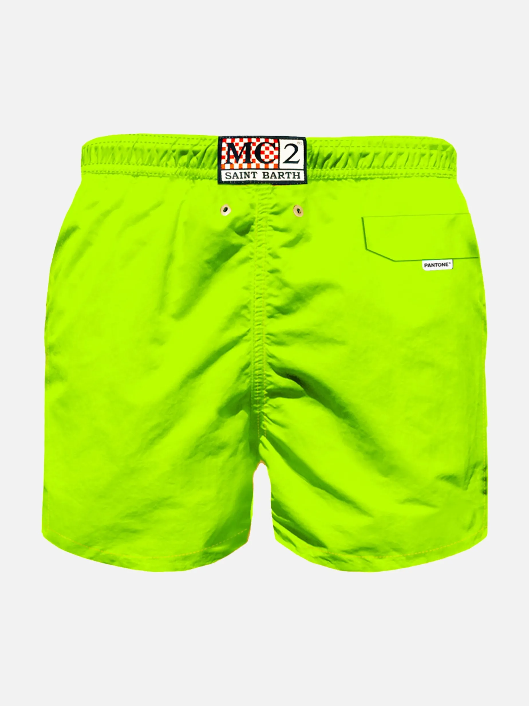 Neongelbe Badeshorts für Jungen | PANTONE® SONDERAUSGABE