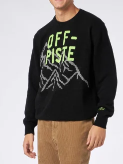 Off-Piste-Herrenpullover in Fluo-Gelb