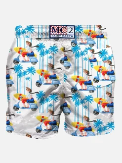 Oh Vespa®! Mittellange Badeshorts – Vespa® Special Edition