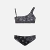 One-Shoulder-Bikini Vivy für Mädchen mit Bandanna-Print