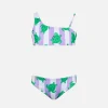 One-Shoulder-Bikini Vivy für Mädchen mit Schildkröten-Print