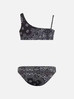 One-Shoulder-Bikini Vivy für Mädchen mit Bandanna-Print