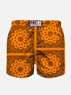 Orange Badeshorts für Jungen