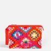 Orange gehäkelte Parisienne-Clutch mit Saint Barth