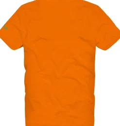 Orangefarbenes Baumwoll-T-Shirt für Jungen