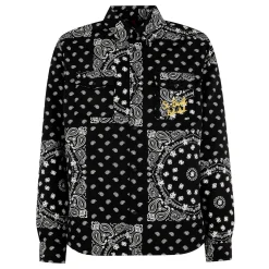 Overshirt mit Tasche und St. Barth Bob Club-Stickerei