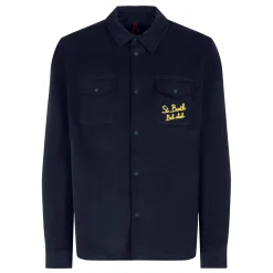 Overshirt mit Tasche und St. Barth Bob Club-Stickerei