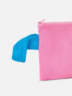 Pareasy – Crinkle-Pochette in Rosa