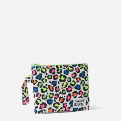 Pareasy-Pochette aus Nylon mit Animal-Print