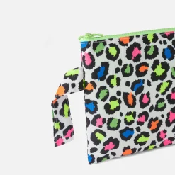 Pareasy-Pochette aus Nylon mit Animal-Print