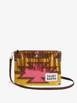 Parisienne Decke Umhängetasche Clutch mit Ethno-Print