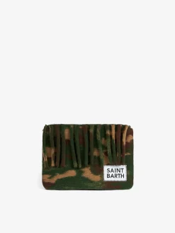 Parisienne Decke Umhängetasche Clutch mit Tarnmuster