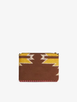Parisienne Decke Umhängetasche Clutch mit Ethno-Print