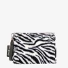 Parisienne Pelz-Umhängetasche Clutch mit Zebradruck