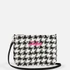 Parisienne Umhängetasche – Clutch mit Pied-de-Poule-Lurex-Muster