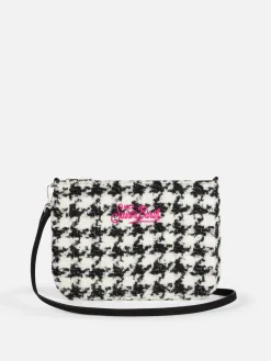 Parisienne Umhängetasche – Clutch mit Pied-de-Poule-Lurex-Muster