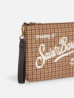 Parisienne Umhängetasche – Clutch mit Mini-Karomuster