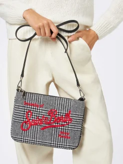 Parisienne Umhängetasche – Clutch mit Prince-of-Wales-Muster