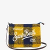 Parisienne Umhängetasche Clutch aus Wolle mit gelbem Karomuster