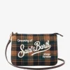 Parisienne Umhängetasche Clutch mit grünem Schottenmuster