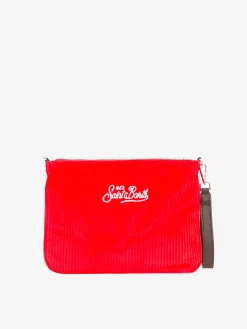 Parisienne Umhängetasche Clutch aus rotem Cord