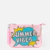 Parisienne-Clutch mit rosa Perlen