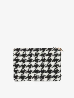 Parisienne-Decken-Umhängetasche Clutch mit Pied-de-Poule-Muster