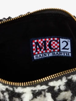Parisienne-Decken-Umhängetasche Clutch mit Pied-de-Poule-Muster