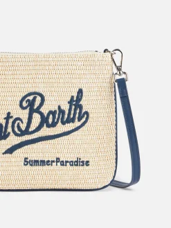 Parisienne-Strohclutch mit Saint-Barth-Stickerei