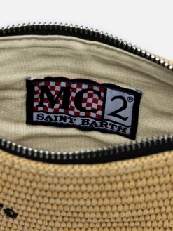 Parisienne-Strohpochette mit Los-Angeles-Stickerei