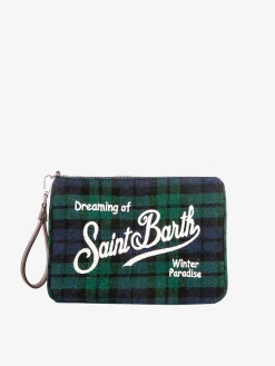 Parisienne-Umhängetasche Clutch mit Schottenkaro