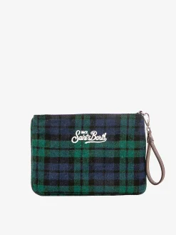 Parisienne-Umhängetasche Clutch mit Schottenkaro