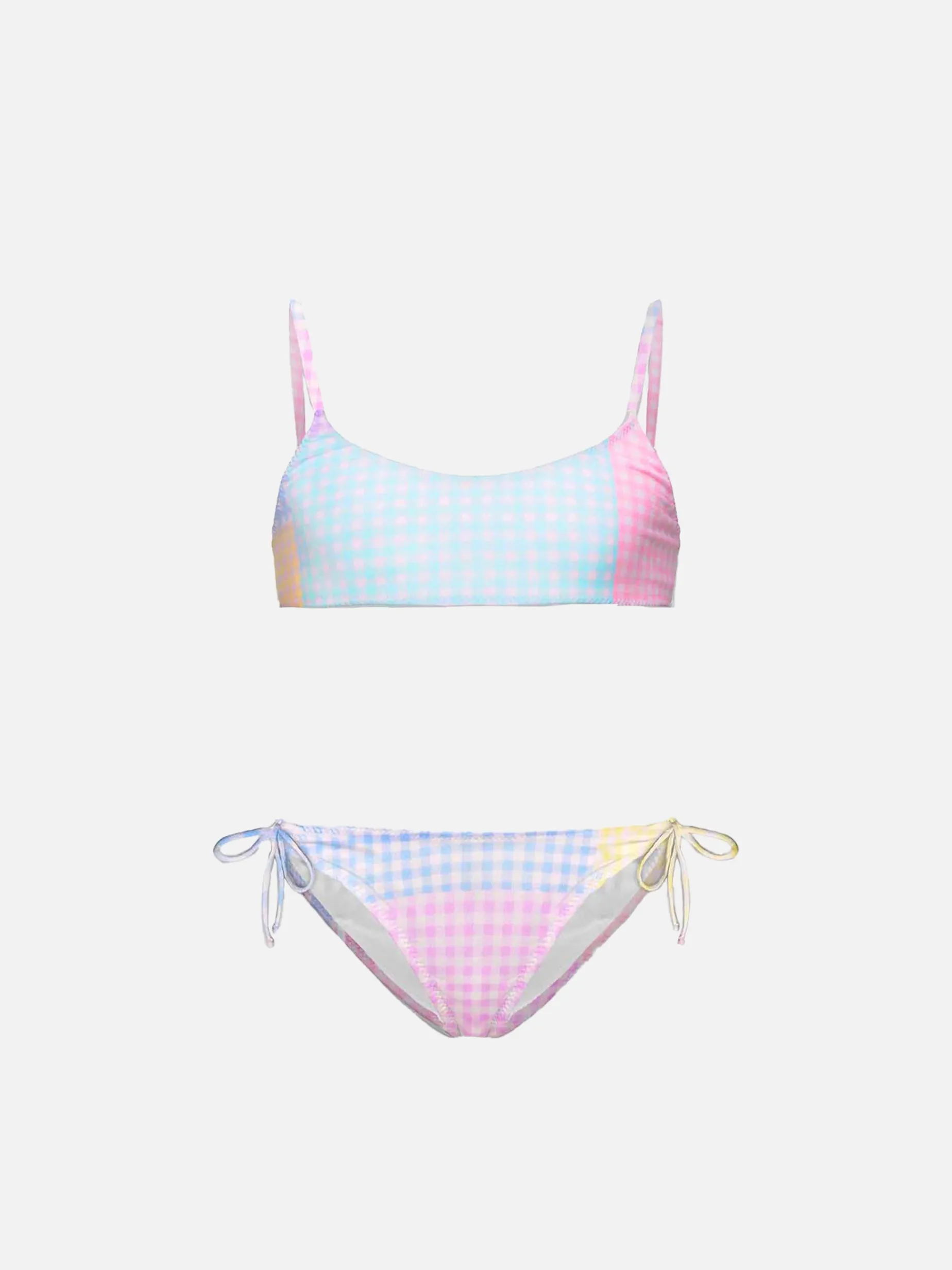 Patchwork-Bikini für Mädchen