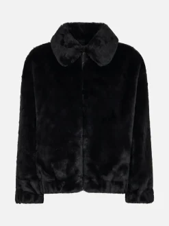 Pelzbomberjacke Abel für Damen mit Kragen und Saint Barth-Print