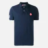 Piquet-Poloshirt für Kinder mit Stickerei vorne und Aufdruck hinten