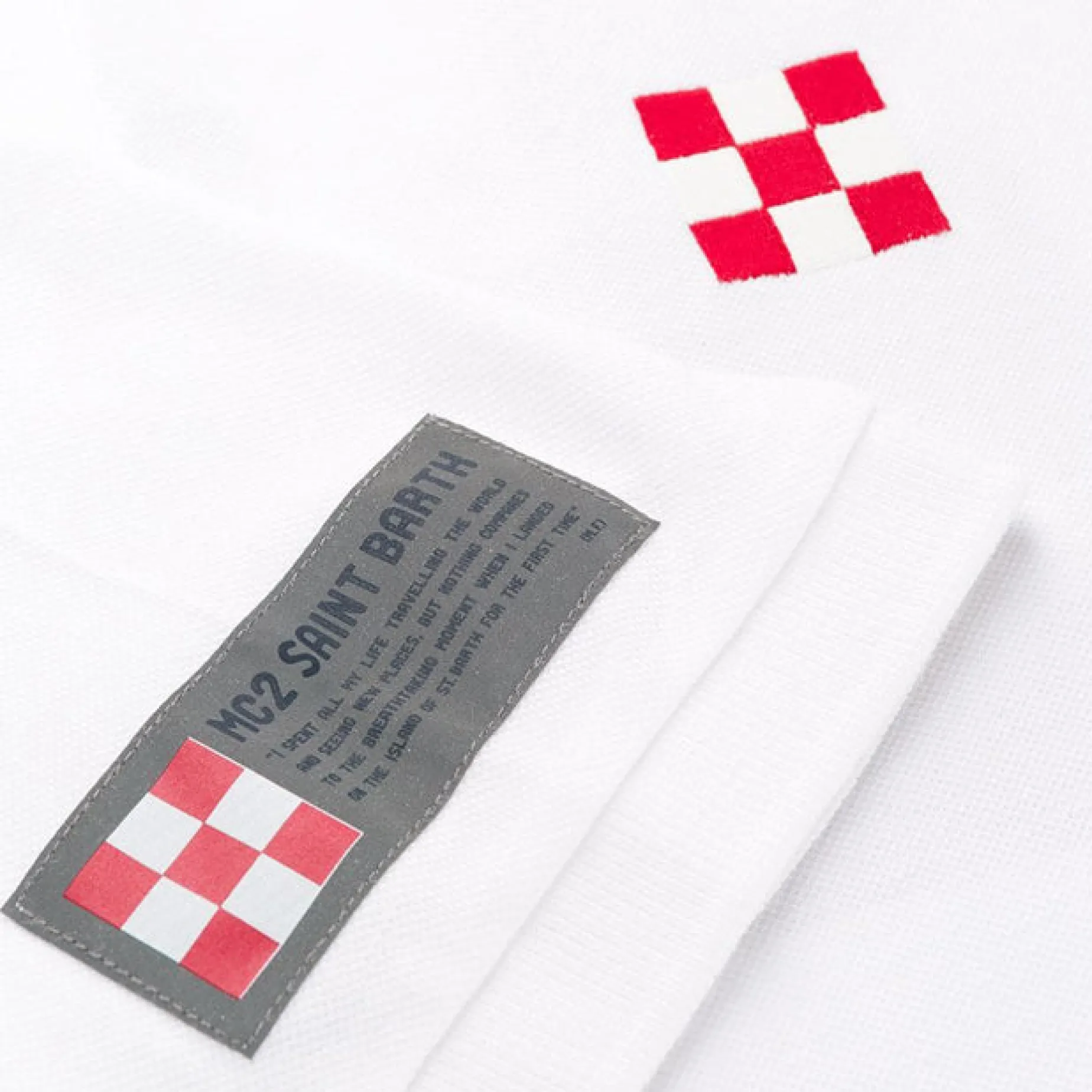 Piquet-Poloshirt für Kinder mit Stickerei vorne und Aufdruck hinten