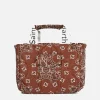 Puffer-Handtasche mit Bandana-Print