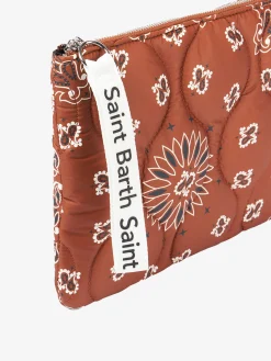 Puffer-Pochette mit Bandana-Print