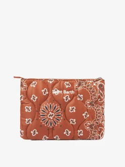Puffer-Pochette mit Bandana-Print