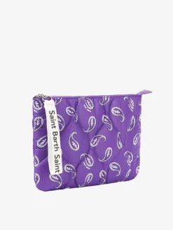 Puffer-Pochette mit Paisley-Print