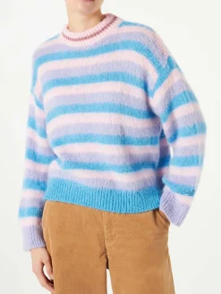 Pullover aus gebürstetem Strick mit Lurex-Details