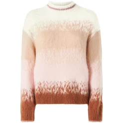 Pullover aus gebürstetem Strick mit Lurex-Details