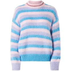 Pullover aus gebürstetem Strick mit Lurex-Details