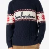 Pullover mit halbem Rollkragen und Bombardino-Schriftzug